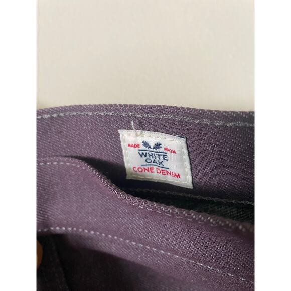 Levi’s 501 mens button fly white oak cone denim 44x32 purple Shrink to fit - Picture 4 of 5